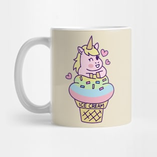 Kawaii Unicorn Ice Cream Mug